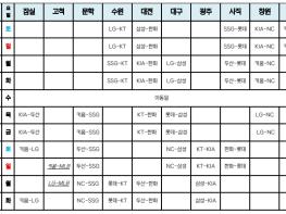 2024 KBO 시범경기 일정 발표 기사 이미지