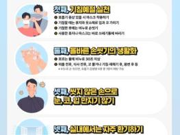 원주시보건소, 환절기 호흡기 감염병 5대 예방수칙 실천 당부 기사 이미지