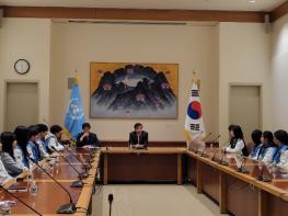 전라남도교육청 전남학생공공외교스쿨, 주유엔대한민국대표부 찾아 차지훈 대사와 간담회 기사 이미지