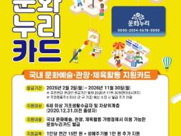 경기도, 문화누리카드 1인당 최대 16만 원 지원. 일상 속 문화환경 조성 기사 이미지