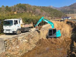 고흥군, 갈수기 하천 퇴적토 준설... 우수기 침수피해 선제 대응 기사 이미지