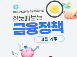 금융위원회, 4월 4주, 한눈에 보는 금융정책 기사 이미지