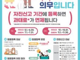 정읍시, 5~6월 반려동물 등록 자진신고 운영…미등록 과태료 전액 면제 기사 이미지