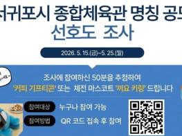 서귀포시, ‘서귀포시 종합체육관’의 새 이름을 골라주세요 기사 이미지