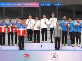 구미시청 육상팀 김동진, 아시아 U20 육상선수권 400mR 금메달 획득 기사 이미지