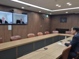 중동평화 정부대표, 유엔 사무총장 중동특사 화상 면담 기사 이미지