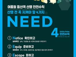 산림청, 여름철 등산객 산행 안전수칙 기사 이미지