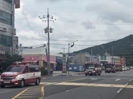 충남소방, 전국 동시 ‘소방차 길 터주기’ 훈련 실시 기사 이미지