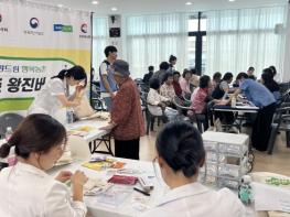 “김제 용지면에 뜬 ‘농촌 왕진버스’… 의료 케어와 ‘농심천심 재능나눔’으로 활력 충전 기사 이미지