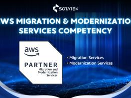 SotaTek, AWS Migration · Modernization Services Competency 획득 기사 이미지
